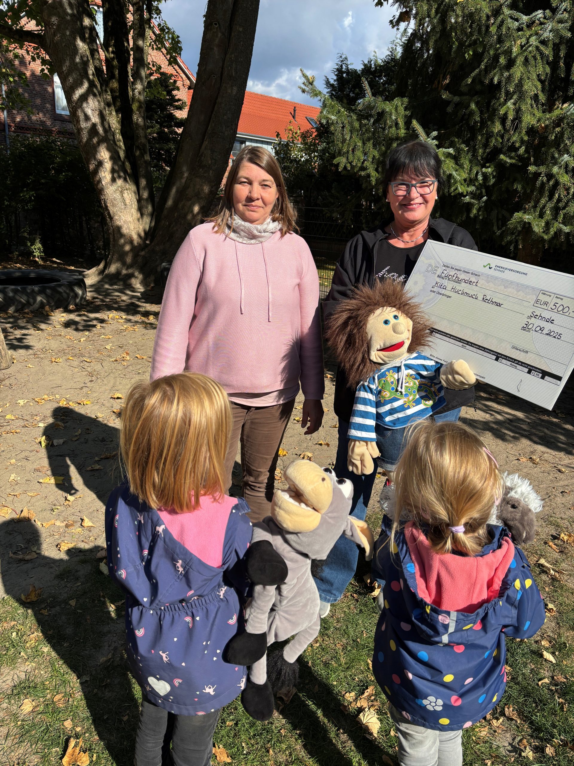 EVS-Fonds 2025, Scheckübergabe Projekt Kita Huckmuck